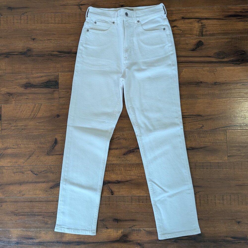Everlane Way-High Slim Crop Jeans Organic Cotton White